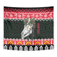 Personalized Anglesey Wales Christmas Tapestry Mari Lwyd Celtic Knot Style - Wonder Print Shop