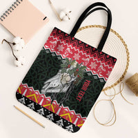 Personalized Anglesey Wales Christmas Tote Bag Mari Lwyd Celtic Knot Style - Wonder Print Shop
