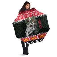 Personalized Anglesey Wales Christmas Umbrella Mari Lwyd Celtic Knot Style - Wonder Print Shop