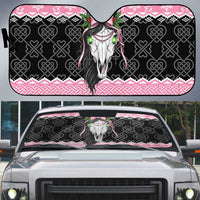 Anglesey Wales Christmas Auto Sun Shade Pink Mari Lwyd Welsh Celtic Knot - Wonder Print Shop