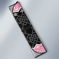 Anglesey Wales Christmas Auto Sun Shade Pink Mari Lwyd Welsh Celtic Knot - Wonder Print Shop