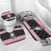 Anglesey Wales Christmas Bathroom Set Pink Mari Lwyd Welsh Celtic Knot - Wonder Print Shop