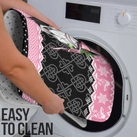 Anglesey Wales Christmas Bathroom Set Pink Mari Lwyd Welsh Celtic Knot - Wonder Print Shop