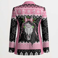 Anglesey Wales Christmas Blazer Pink Mari Lwyd Welsh Celtic Knot - Wonder Print Shop