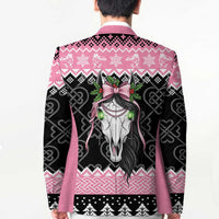 Anglesey Wales Christmas Blazer Pink Mari Lwyd Welsh Celtic Knot - Wonder Print Shop