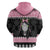 Anglesey Wales Christmas Hoodie Pink Mari Lwyd Welsh Celtic Knot - Wonder Print Shop