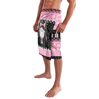 Anglesey Wales Christmas Lavalava Pink Mari Lwyd Welsh Celtic Knot - Wonder Print Shop