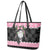 Anglesey Wales Christmas Leather Tote Bag Pink Mari Lwyd Welsh Celtic Knot - Wonder Print Shop