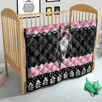 Anglesey Wales Christmas Quilt Pink Mari Lwyd Welsh Celtic Knot - Wonder Print Shop