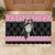 Anglesey Wales Christmas Rubber Doormat Pink Mari Lwyd Welsh Celtic Knot - Wonder Print Shop