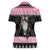 Anglesey Wales Christmas Women Polo Shirt Pink Mari Lwyd Welsh Celtic Knot - Wonder Print Shop