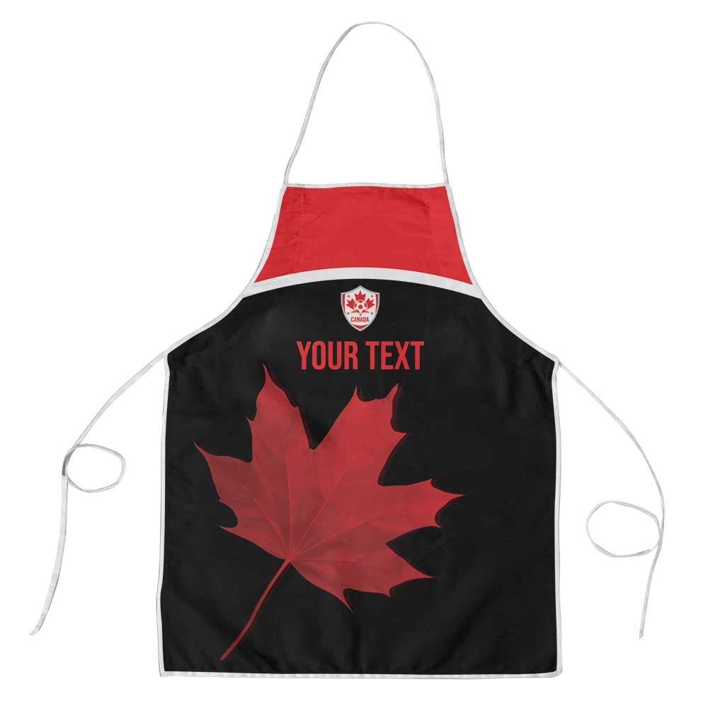 Personalized Canada Soccer Apron Maple Leaf and Map Style - Wonder Print Shop
