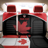 Personalized Canada Soccer Back Car Seat Cover Maple Leaf and Map Style - Wonder Print Shop