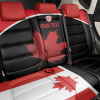Personalized Canada Soccer Back Car Seat Cover Maple Leaf and Map Style - Wonder Print Shop