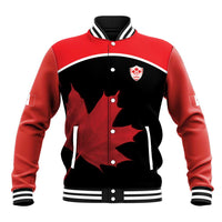 Personalized Canada Soccer Baseball Jacket Maple Leaf and Map Style - Wonder Print Shop