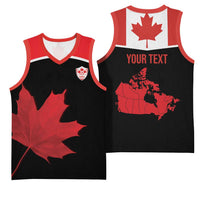 Personalized Canada Soccer Basketball Jersey Maple Leaf and Map Style - Wonder Print Shop