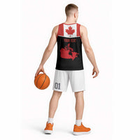 Personalized Canada Soccer Basketball Jersey Maple Leaf and Map Style - Wonder Print Shop