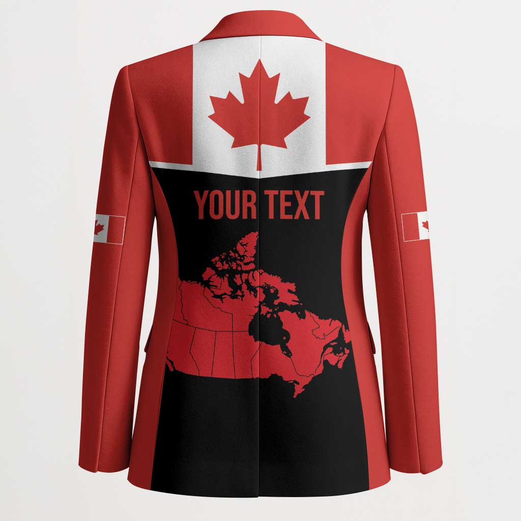 Personalized Canada Soccer Blazer Maple Leaf and Map Style - Wonder Print Shop