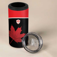 Personalized Canada Soccer 4 in 1 Can Cooler Tumbler Maple Leaf and Map Style - Wonder Print Shop