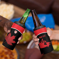 Personalized Canada Soccer 4 in 1 Can Cooler Tumbler Maple Leaf and Map Style - Wonder Print Shop
