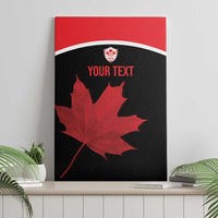 Personalized Canada Soccer Canvas Wall Art Maple Leaf and Map Style - Wonder Print Shop