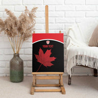 Personalized Canada Soccer Canvas Wall Art Maple Leaf and Map Style - Wonder Print Shop