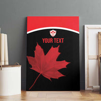 Personalized Canada Soccer Canvas Wall Art Maple Leaf and Map Style - Wonder Print Shop
