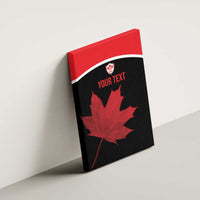 Personalized Canada Soccer Canvas Wall Art Maple Leaf and Map Style - Wonder Print Shop