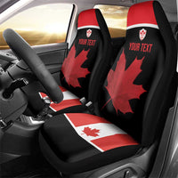 Personalized Canada Soccer Car Seat Cover Maple Leaf and Map Style - Wonder Print Shop