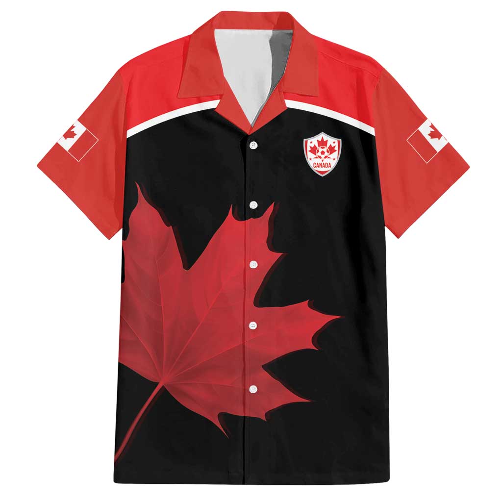 Personalized Canada Soccer Hawaiian Shirt Maple Leaf and Map Style - Wonder Print Shop