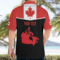 Personalized Canada Soccer Hawaiian Shirt Maple Leaf and Map Style - Wonder Print Shop
