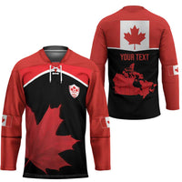 Personalized Canada Soccer Hockey Jersey Maple Leaf and Map Style - Wonder Print Shop