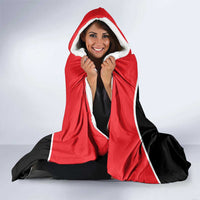 Personalized Canada Soccer Hooded Blanket Maple Leaf and Map Style - Wonder Print Shop