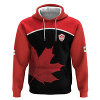 Personalized Canada Soccer Hoodie Maple Leaf and Map Style - Wonder Print Shop