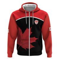 Personalized Canada Soccer Hoodie Maple Leaf and Map Style - Wonder Print Shop