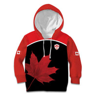 Personalized Canada Soccer Kid Hoodie Maple Leaf and Map Style - Wonder Print Shop