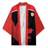 Personalized Canada Soccer Kimono Maple Leaf and Map Style - Wonder Print Shop