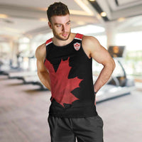 Personalized Canada Soccer Men Tank Top Maple Leaf and Map Style - Wonder Print Shop