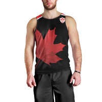 Personalized Canada Soccer Men Tank Top Maple Leaf and Map Style - Wonder Print Shop