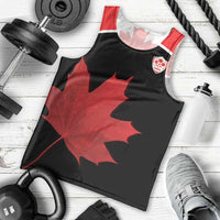Personalized Canada Soccer Men Tank Top Maple Leaf and Map Style - Wonder Print Shop