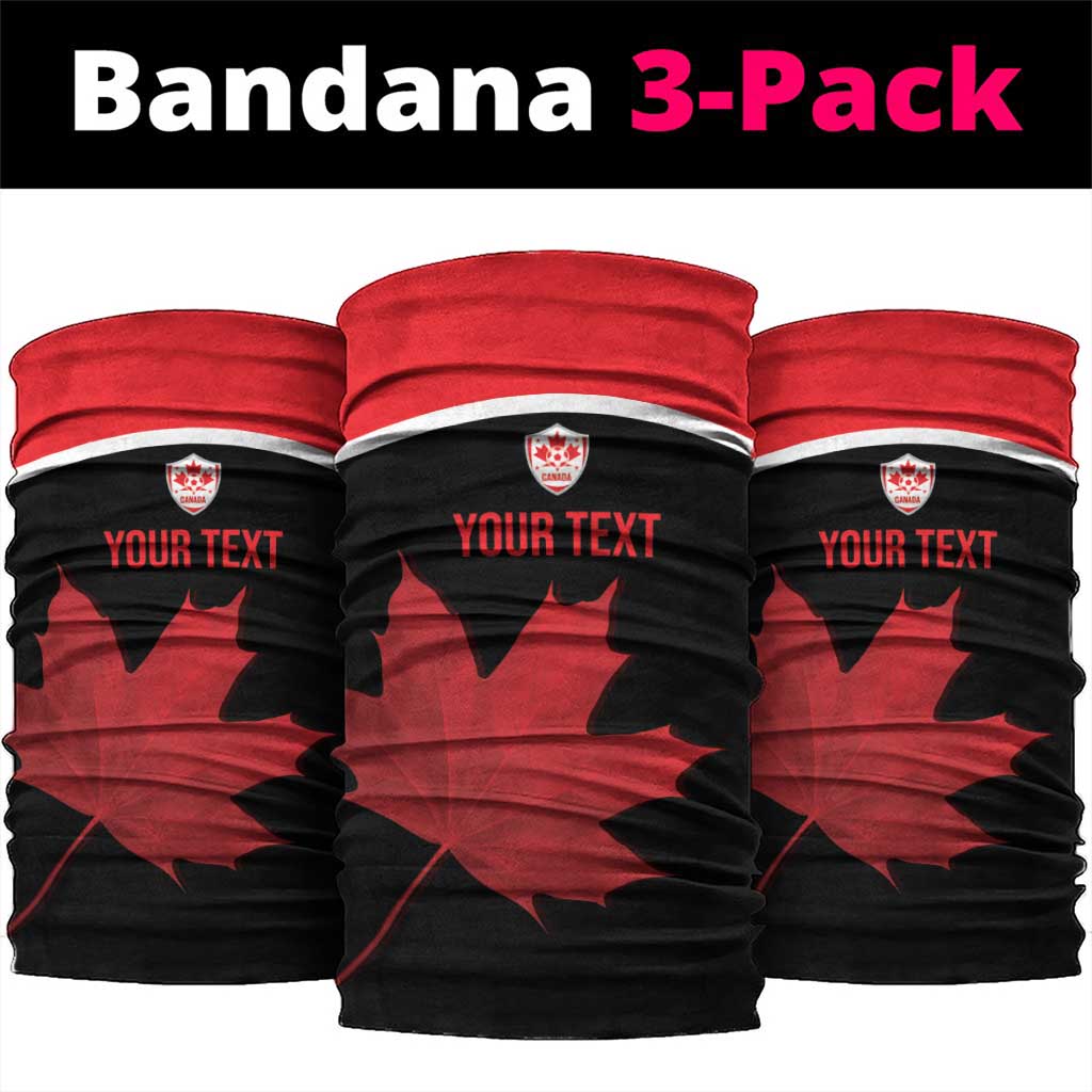 Personalized Canada Soccer Neck Gaiter Maple Leaf and Map Style - Wonder Print Shop