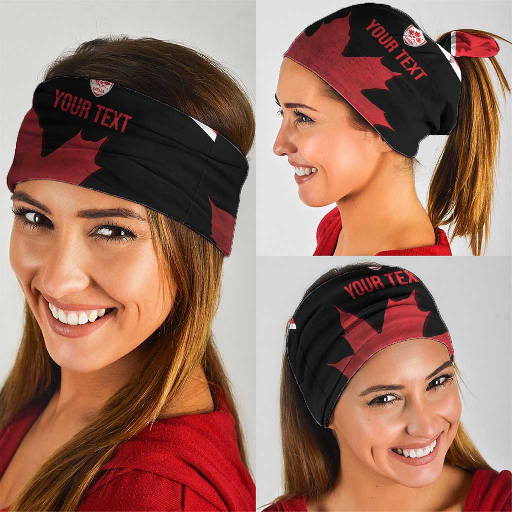 Personalized Canada Soccer Neck Gaiter Maple Leaf and Map Style - Wonder Print Shop