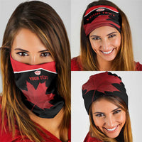 Personalized Canada Soccer Neck Gaiter Maple Leaf and Map Style - Wonder Print Shop