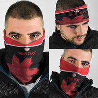 Personalized Canada Soccer Neck Gaiter Maple Leaf and Map Style - Wonder Print Shop