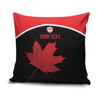 Personalized Canada Soccer Pillow Cover Maple Leaf and Map Style - Wonder Print Shop