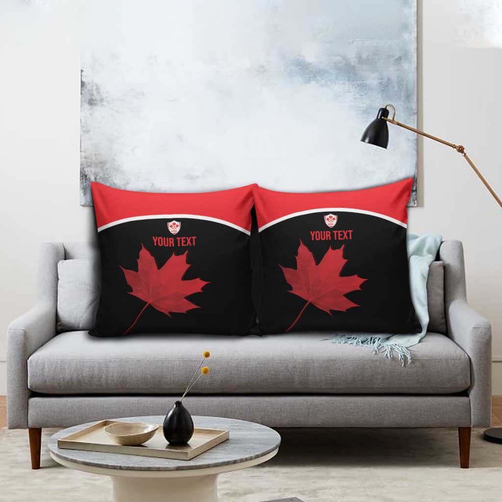 Personalized Canada Soccer Pillow Cover Maple Leaf and Map Style - Wonder Print Shop