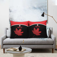 Personalized Canada Soccer Pillow Cover Maple Leaf and Map Style - Wonder Print Shop