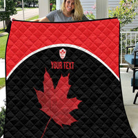 Personalized Canada Soccer Quilt Maple Leaf and Map Style - Wonder Print Shop