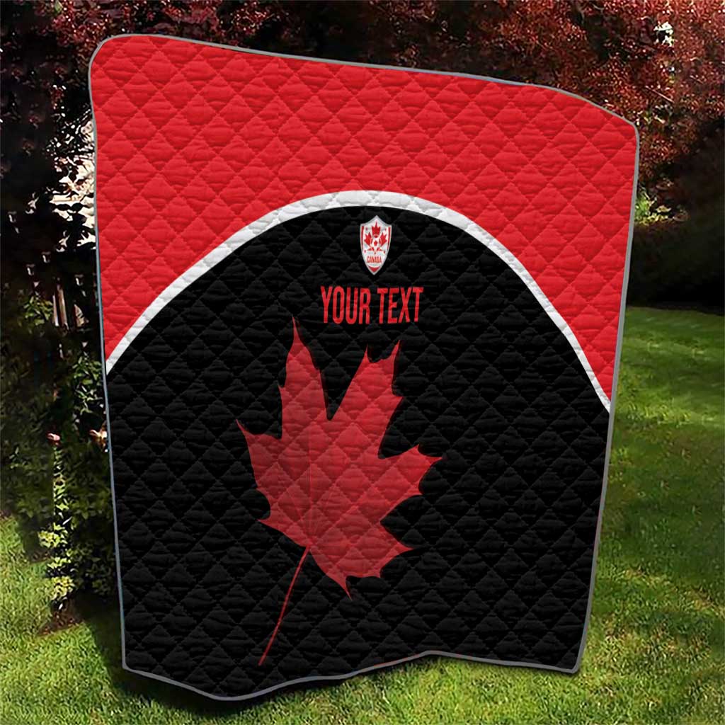 Personalized Canada Soccer Quilt Maple Leaf and Map Style - Wonder Print Shop