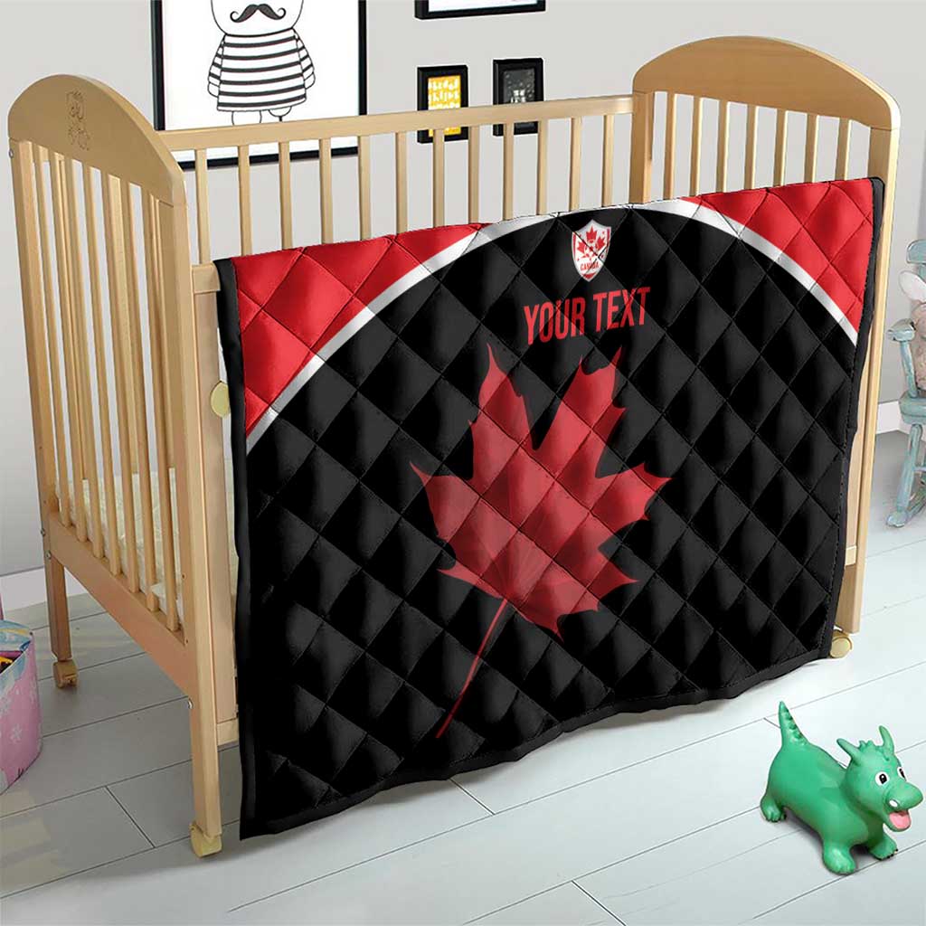 Personalized Canada Soccer Quilt Maple Leaf and Map Style - Wonder Print Shop